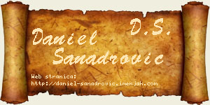 Daniel Sanadrović vizit kartica